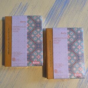 NWT Arrtx Set of 2 Small Watercolor Sketch Books